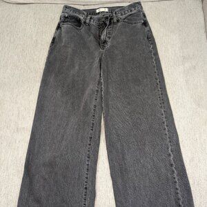 Madewell Superwide-Leg Jeans in Moreland Wash - Gray - Size 28